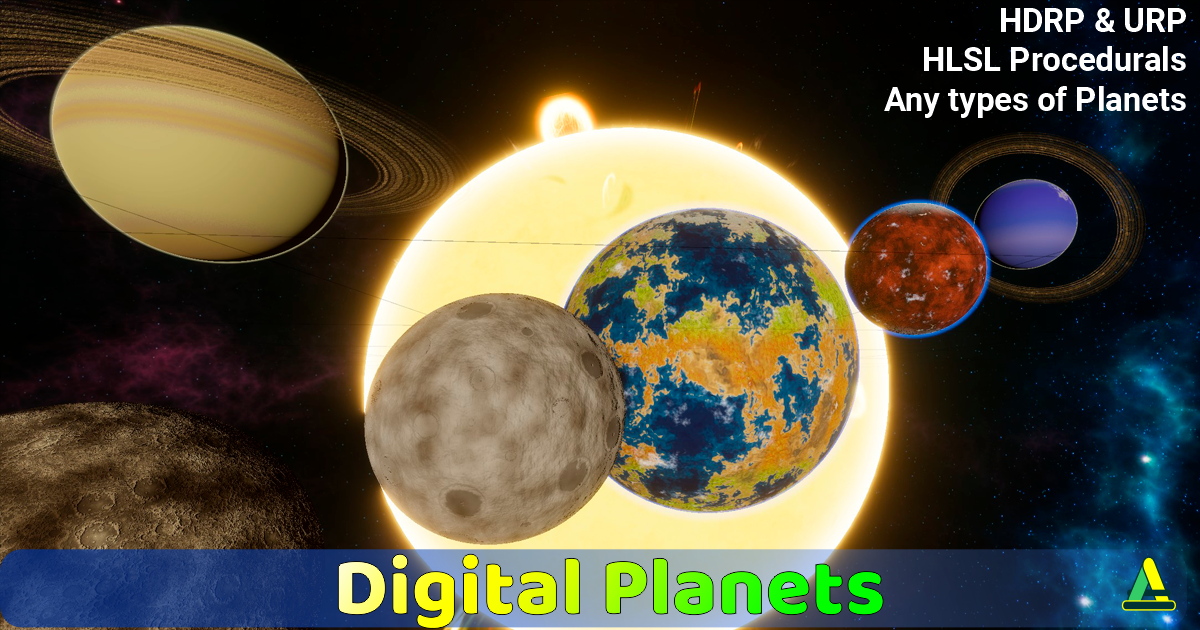 Digital Planets | 3D Sci-Fi | Unity Asset Store