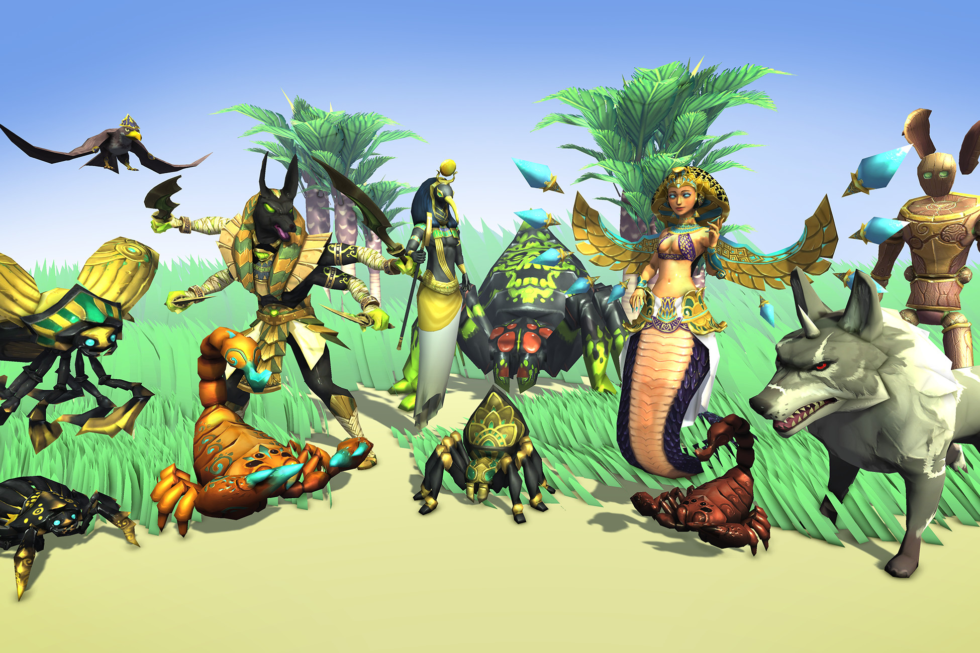 Egypt Monster Pack | 3D 生物 | Unity Asset Store
