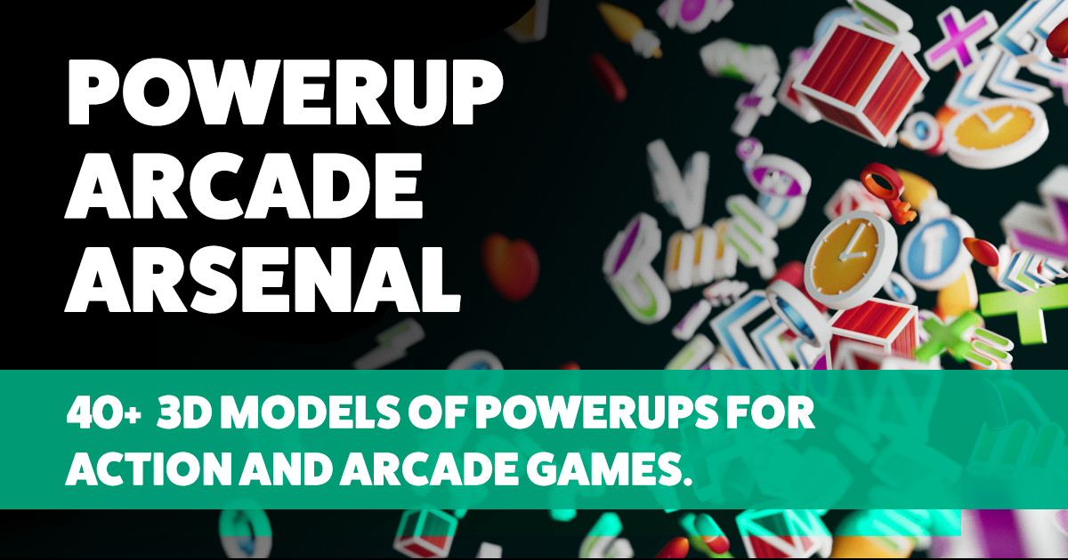 PowerUp Arcade Arsenal | 3D Props | Unity Asset Store