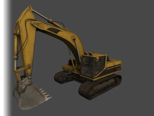 Excavator Unity Model Hydraulic Excavator | 3D Land | Unity Asset Store