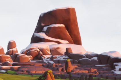 Stylized Rock Pack - Classic - Grass - Snow