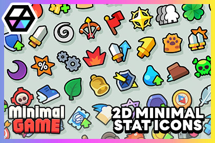 2D Minimal - Stat Icons