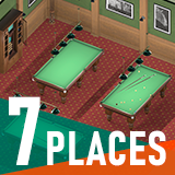 Entertainment places - billiards, bowling, casino and other