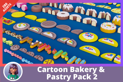Cartoon Bakery & Pastry Pack 2