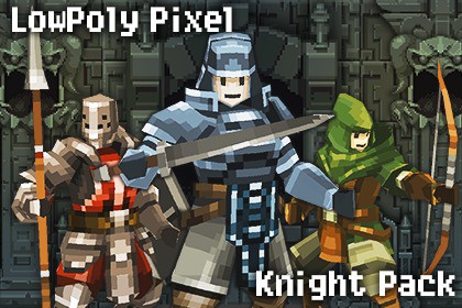 LowPoly Pixel Knight