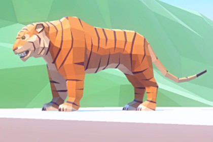 Poly Art: Tiger