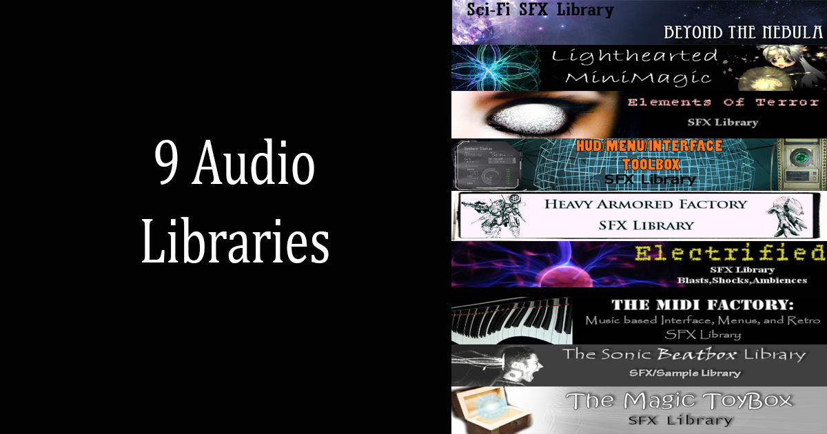 9 Audio Libraries Bundle | Audio Sound FX | Unity Asset Store