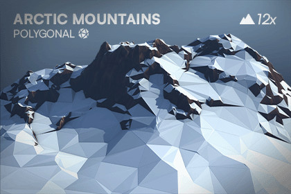 Arctic Mountain Bundle Polygonal
