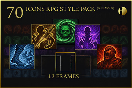 RPG Fantasy style icons pack