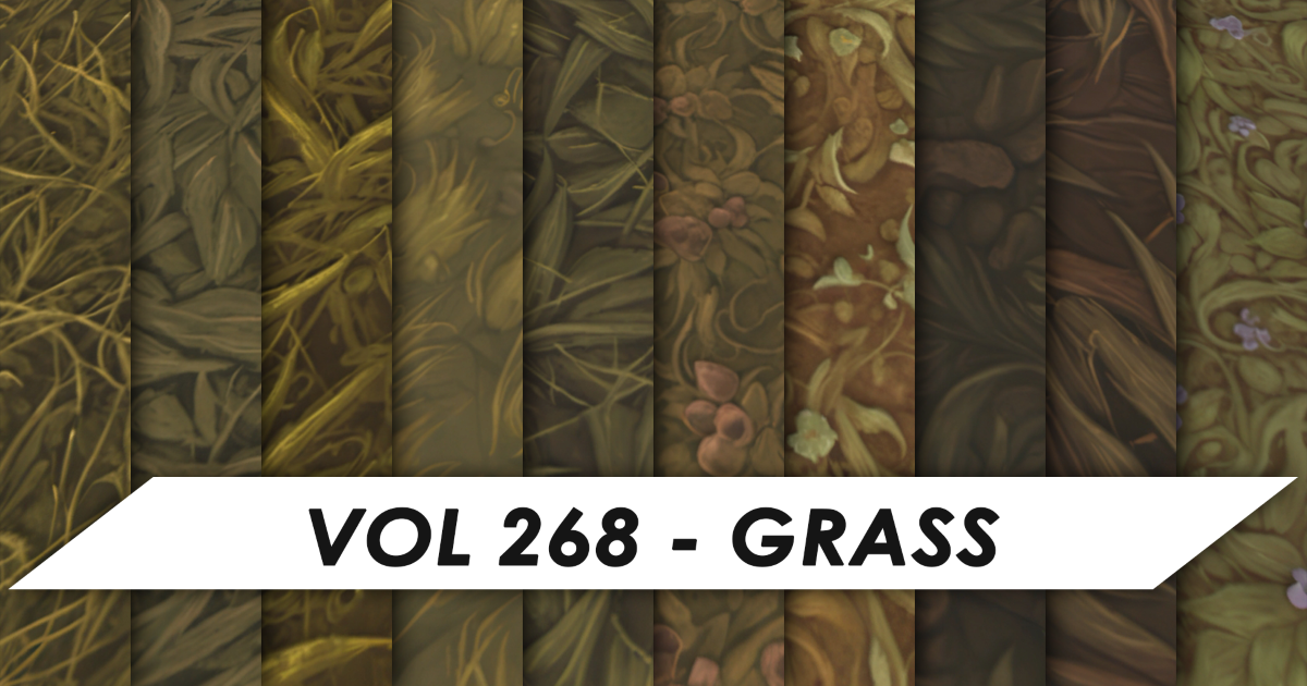 Stylized Textures - Vol 268 - Grass | 2D Textures & Materials | Unity ...