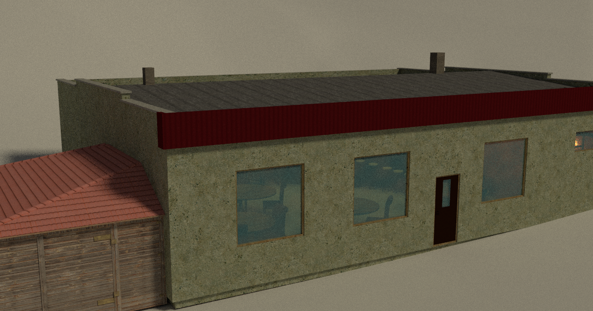 Pub building (Interior & Exterior) | 3D Urban | Unity Asset Store
