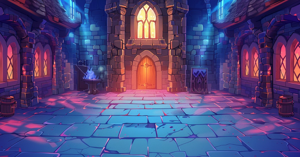 Rpg Background Style Collection of cartoon style medieval fantasy RPG game 2D backgrounds ...