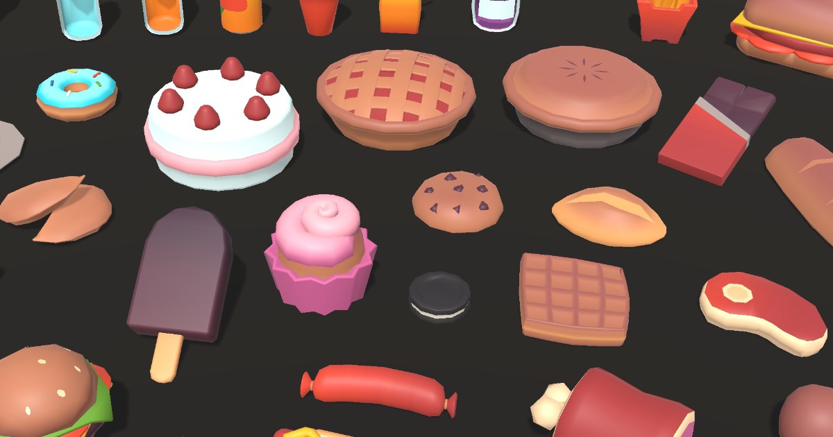 Food Pack - Low Poly | 3D Food | Unity Asset Store