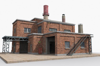 Industrial Factory Building – Variant 21