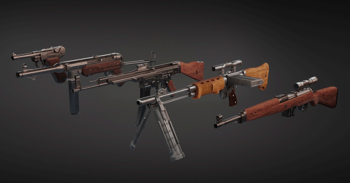 Fso Unity Stg WW2 StG 44 | 3D 무기 | Unity Asset Store