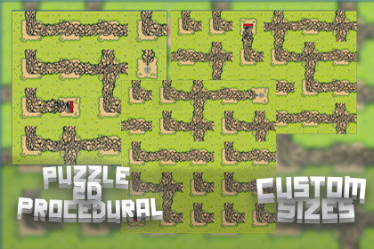 2D Procedural Puzzle Generation with Custom Puzzle Sizes
