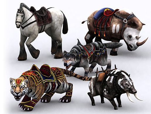 Fantasy Mounts | 3D Animals | Unity Asset Store