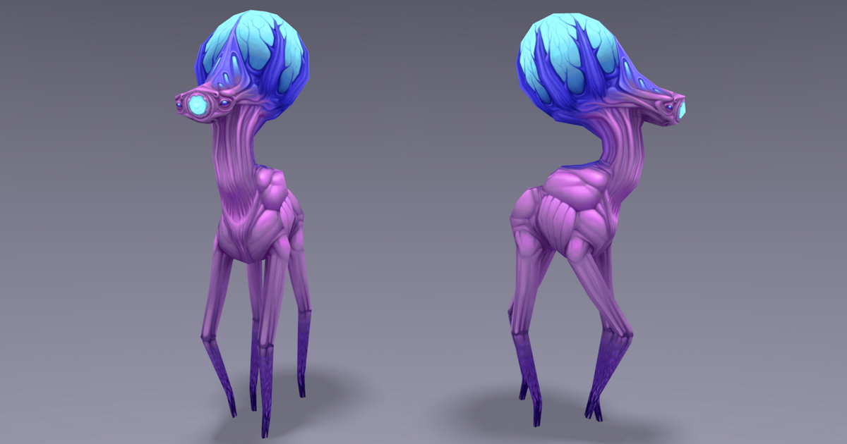 Sci-Fi Deer | 3D Creatures | Unity Asset Store
