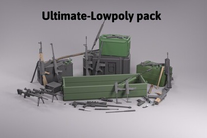 Ultimate Low Poly Weapon Pack