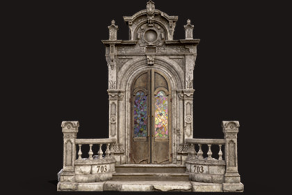 Old Abandoned Door Portal