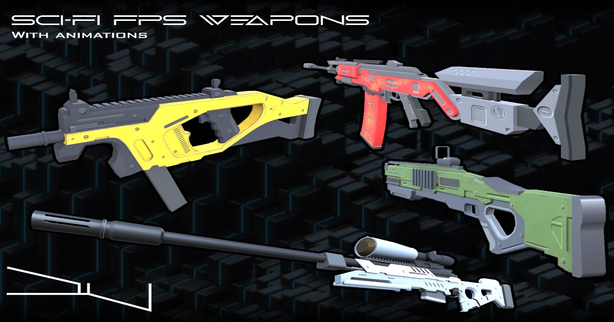 Sci-Fi FPS Weapons + Animations | 3D Weapons | Unity Asset Store