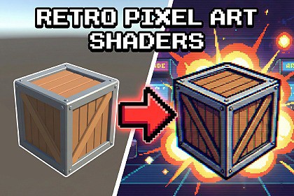 Retro Pixel Art CRT Monitor Glitch FX Shader Pack URP