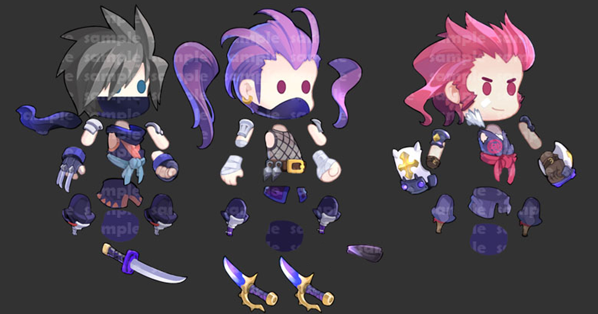 2d Characters R15 2D SD Characters For Animation Pack V.5 | 2D 캐릭터 | Unity Asset Store