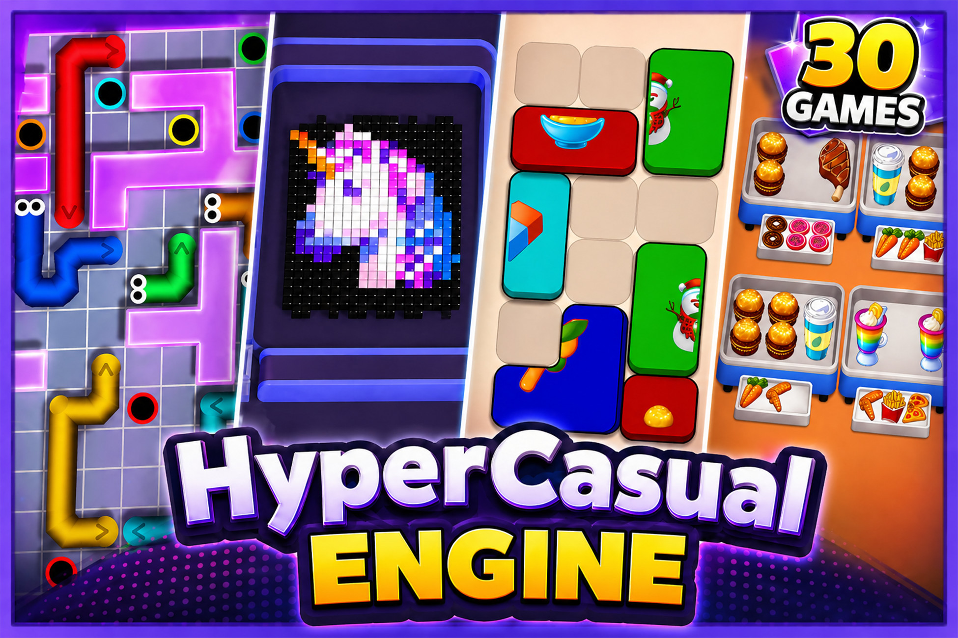 HyperCasual Game Engine - Mobile Puzzle Templates Kit
