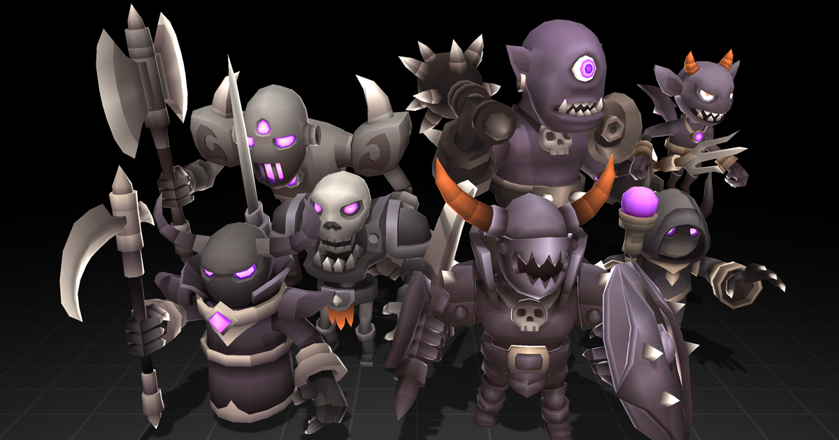 Minions Series - Monsterset 08 | 3D クリーチャー | Unity Asset Store