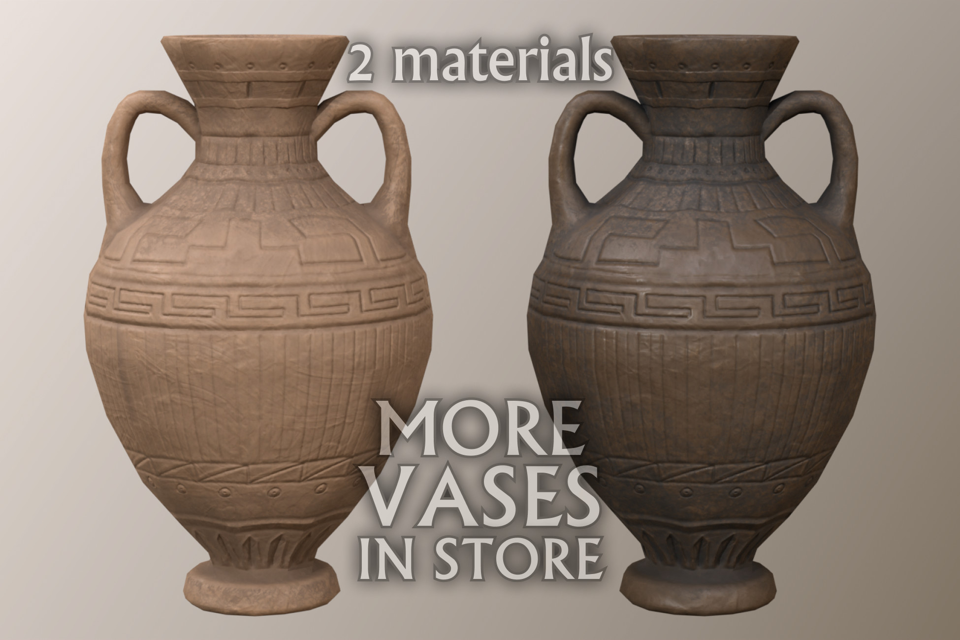 Ancient Clay Jug Ornate Ceramic Vase | 3D Interior | Unity Asset Store