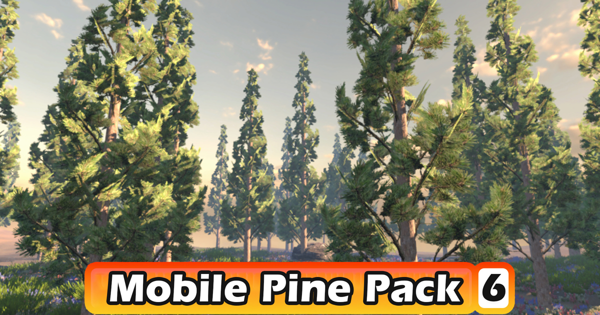 Mobile Pine Tree Pack #6 | 3D Trees | Unity Asset Store