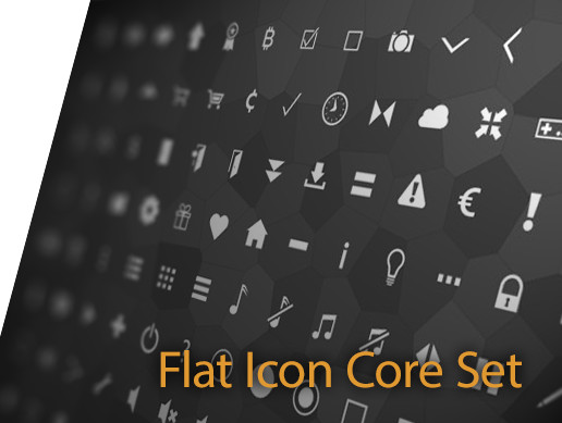 Core Assets Icon Examples Flat Icon Core Set | 2D Icons | Unity Asset Store