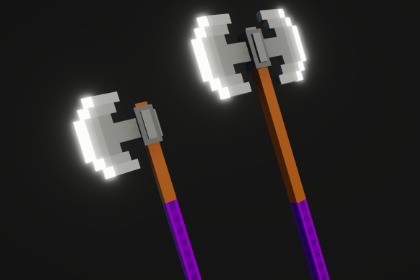 Stylized Voxel Axe Pack