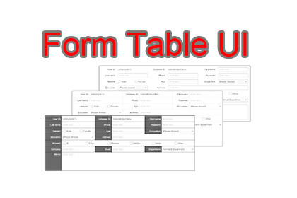 Form Table UI By maything