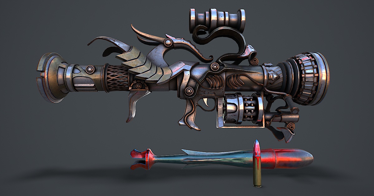 Fantasy rifle | 3D Weapons | Unity Asset Store
