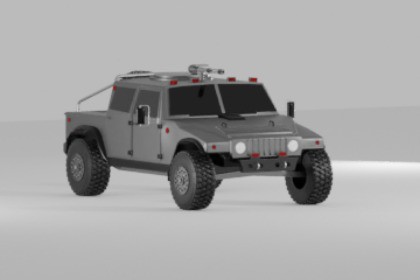 Humvee military vehicle