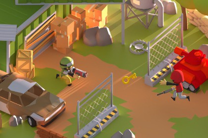 Toon Shooter Game Kit — Stylized Low Poly Action & Outpost Pack