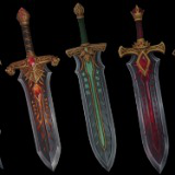 Royal Swords Pack - 3D Models & Icons