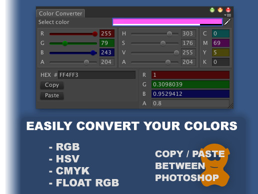 Rgb Unity Texture RGB Color Converter | Utilities Tools | Unity Asset Store