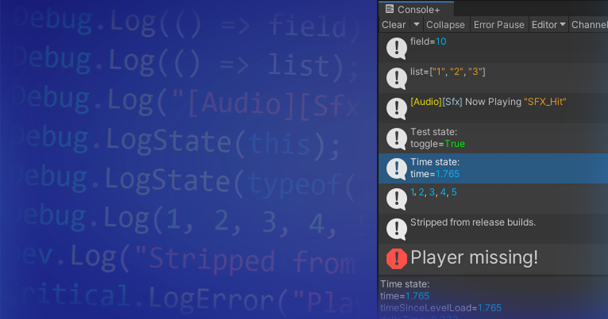Debug.Log Extensions | Utilities Tools | Unity Asset Store