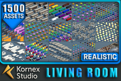 Kornex Interior: Living Room Pack 1