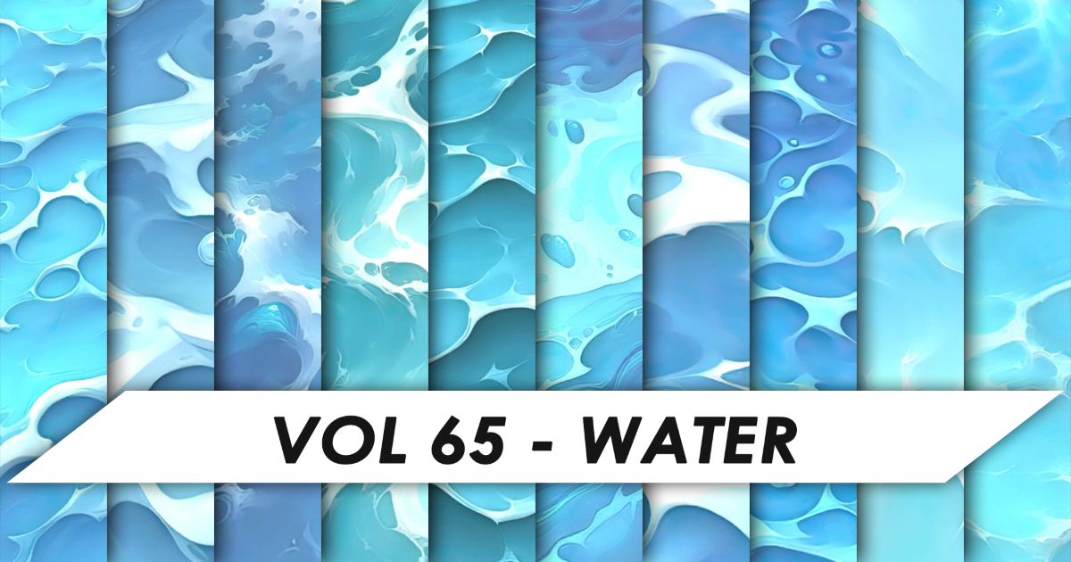 Hand Painted Textures - Vol 65 - Water | 2D Textures & Materials ...
