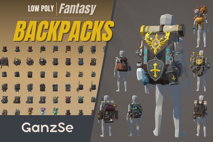 GanzSe Backpacks - Fantasy Low Poly Pack