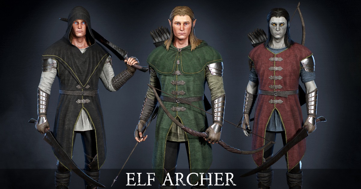 Archer Ranger Vector Elf Archer Ranger | Characters | Unity Asset Store