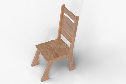 Farmhouse Wooden Chair