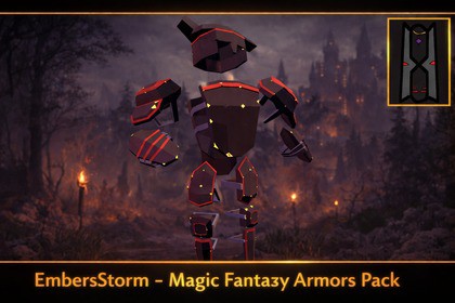 EmbersStorm-Magic Fantasy Armor Pack