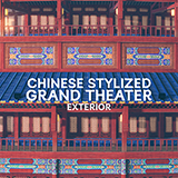 Chinese Stylized Grand Theater Exterior