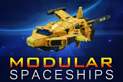 Sci-Fi Modular Spaceship Force Badger