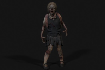 Gradeschooler Girl — American School Zombie Collection
