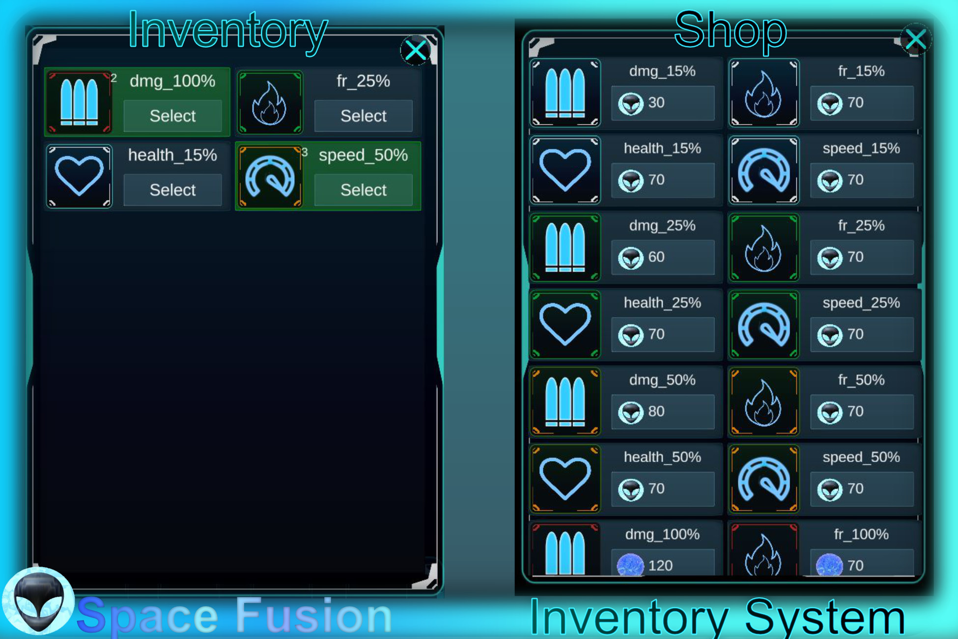 Scifi Inventory System | GUI Tools | Unity Asset Store